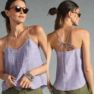 Anthropologie Joslin Harriet Linen Cami Size 6 NWOT $150